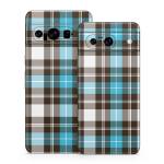 Turquoise Plaid Google Pixel 8 Series Skin