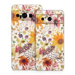 Summer Watercolor Sunflowers Google Pixel 8 Series Skin