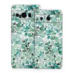 Watercolor Eucalyptus Leaves Google Pixel 8 Series Skin