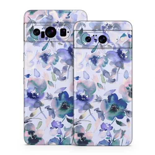Aquatic Artistic Flowers Google Pixel 8 Series Skin