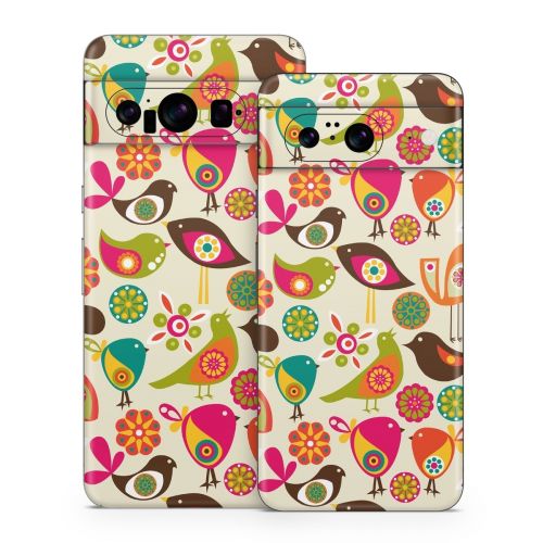 Bird Flowers Google Pixel 8 Series Skin