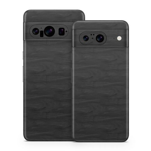 Black Woodgrain Google Pixel 8 Series Skin