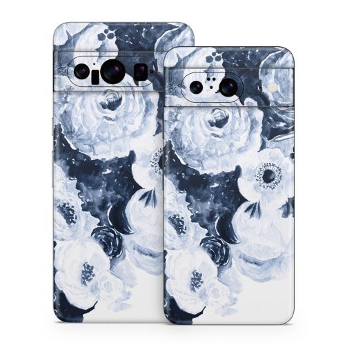 Blue Blooms Google Pixel 8 Series Skin