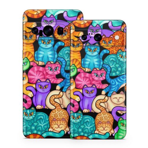 Colorful Kittens Google Pixel 8 Series Skin