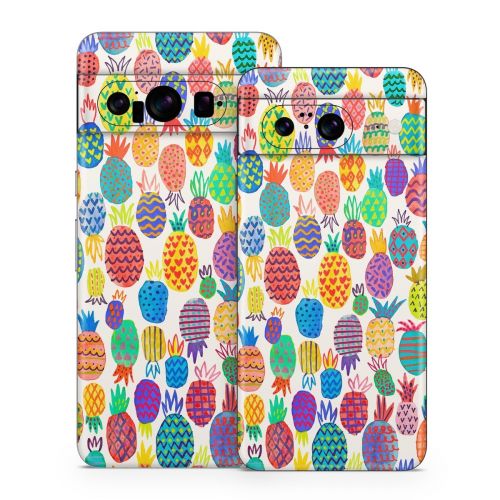 Colorful Pineapples Google Pixel 8 Series Skin