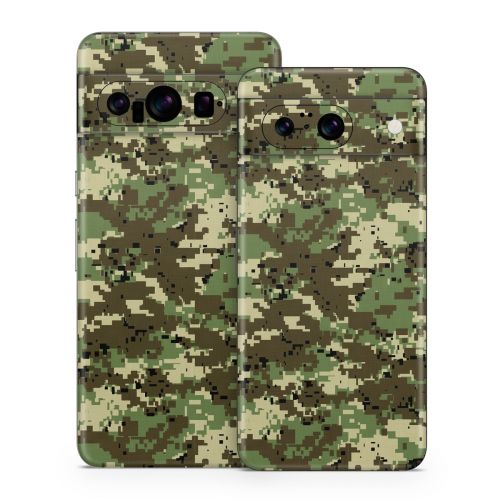 Digital Woodland Camo Google Pixel 8 Series Skin