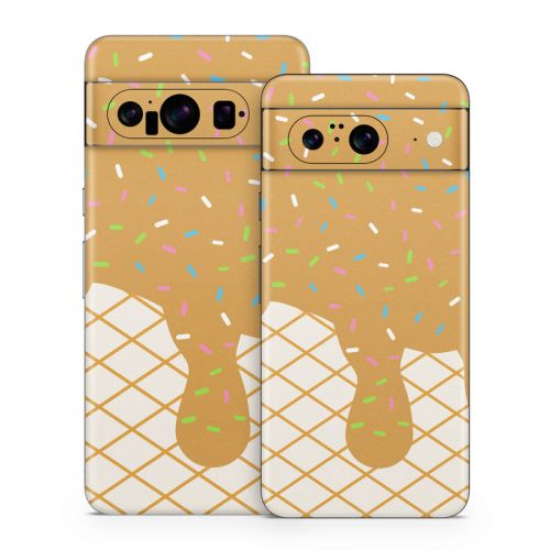 Caramel Ice Cream Drip Google Pixel 8 Series Skin