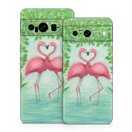 Flamingo Love Google Pixel 8 Series Skin