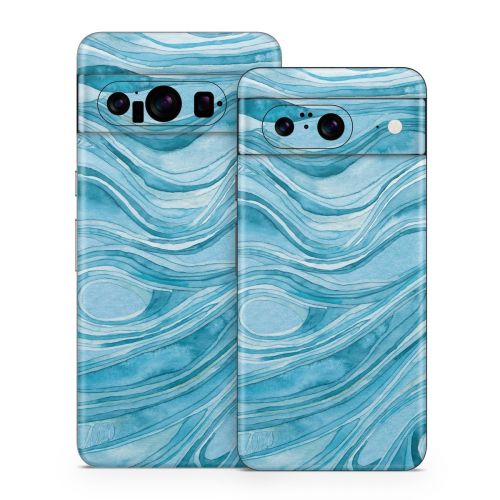 Ocean Blue Google Pixel 8 Series Skin