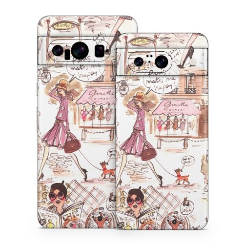 Paris Makes Me Happy Google Pixel 8 Series Skin