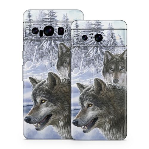 Snow Wolves Google Pixel 8 Series Skin