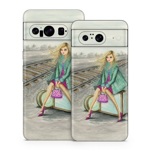 Lulu Waiting by the Train Tracks Google Pixel 8 Series Skin