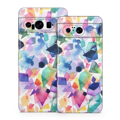 Watercolor Crystals and Gems Google Pixel 8 Series Skin