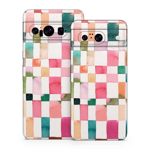 Watercolor Squares Google Pixel 8 Series Skin