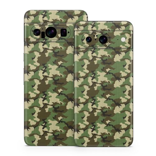 Woodland Camo Google Pixel 8 Series Skin