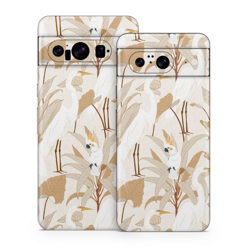 White Cranes Cockatoo Google Pixel 8 Series Skin