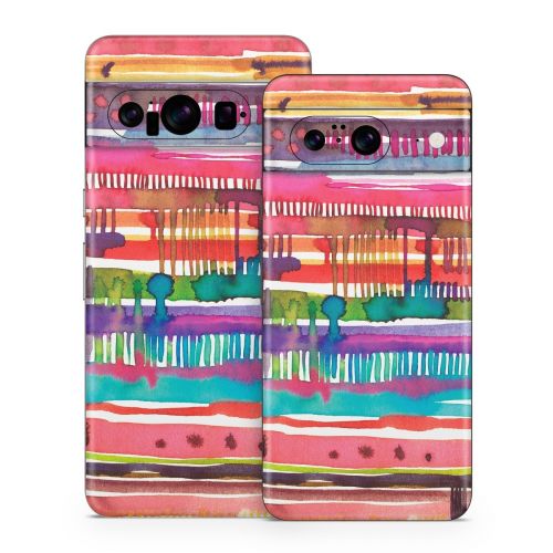 Watercolor Lines Google Pixel 8 Series Skin