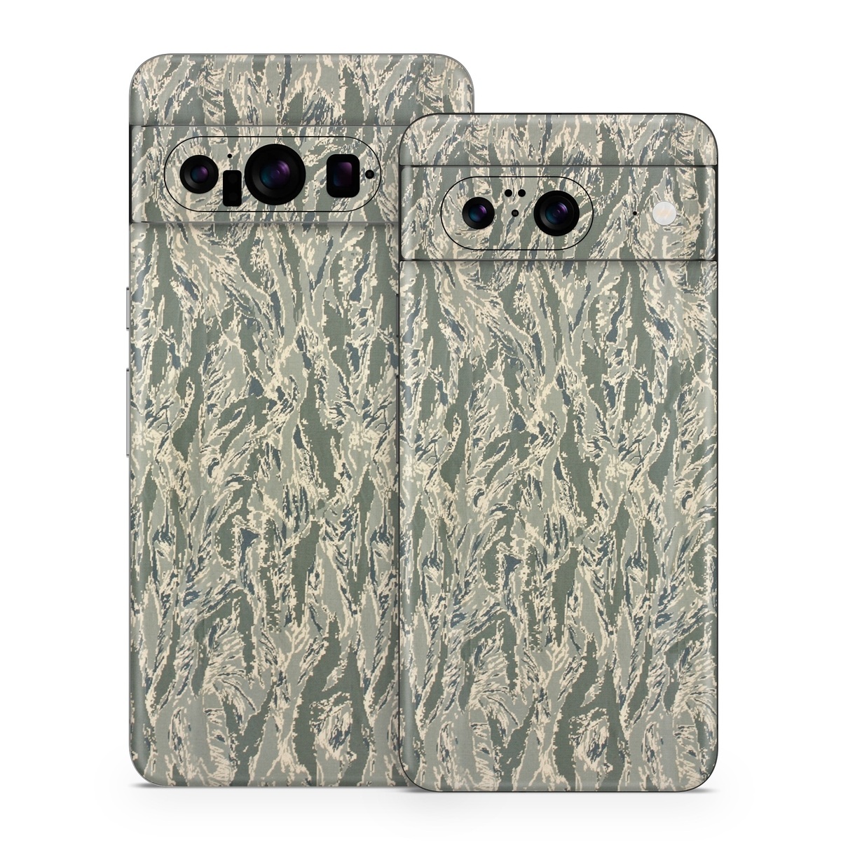 Google Pixel 8 Series Skin design of Pattern, Grass, Plant, with gray, green colors