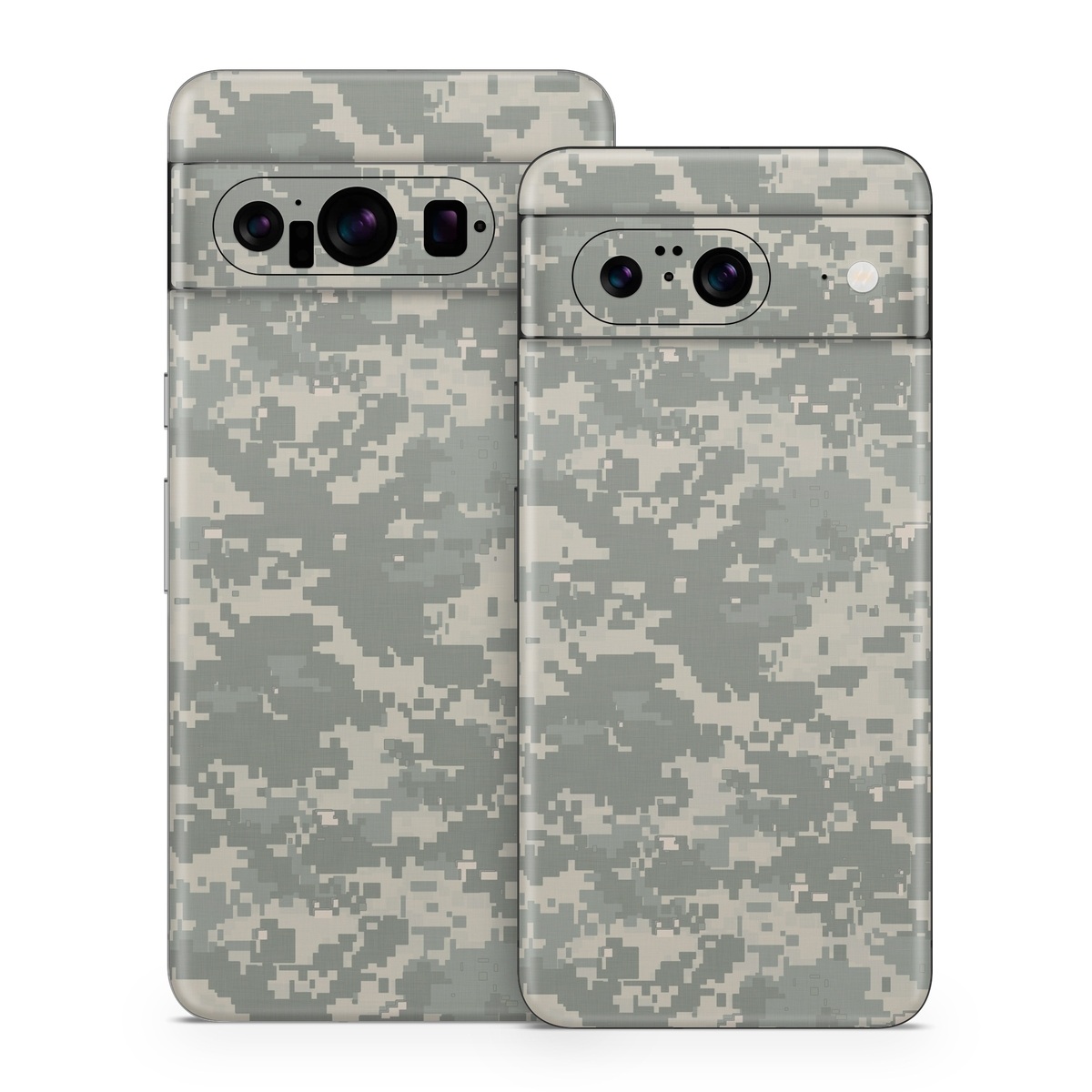 Google Pixel 8 Series Skin design of Military camouflage, Green, Pattern, Uniform, Camouflage, Design, Wallpaper, with gray, green colors