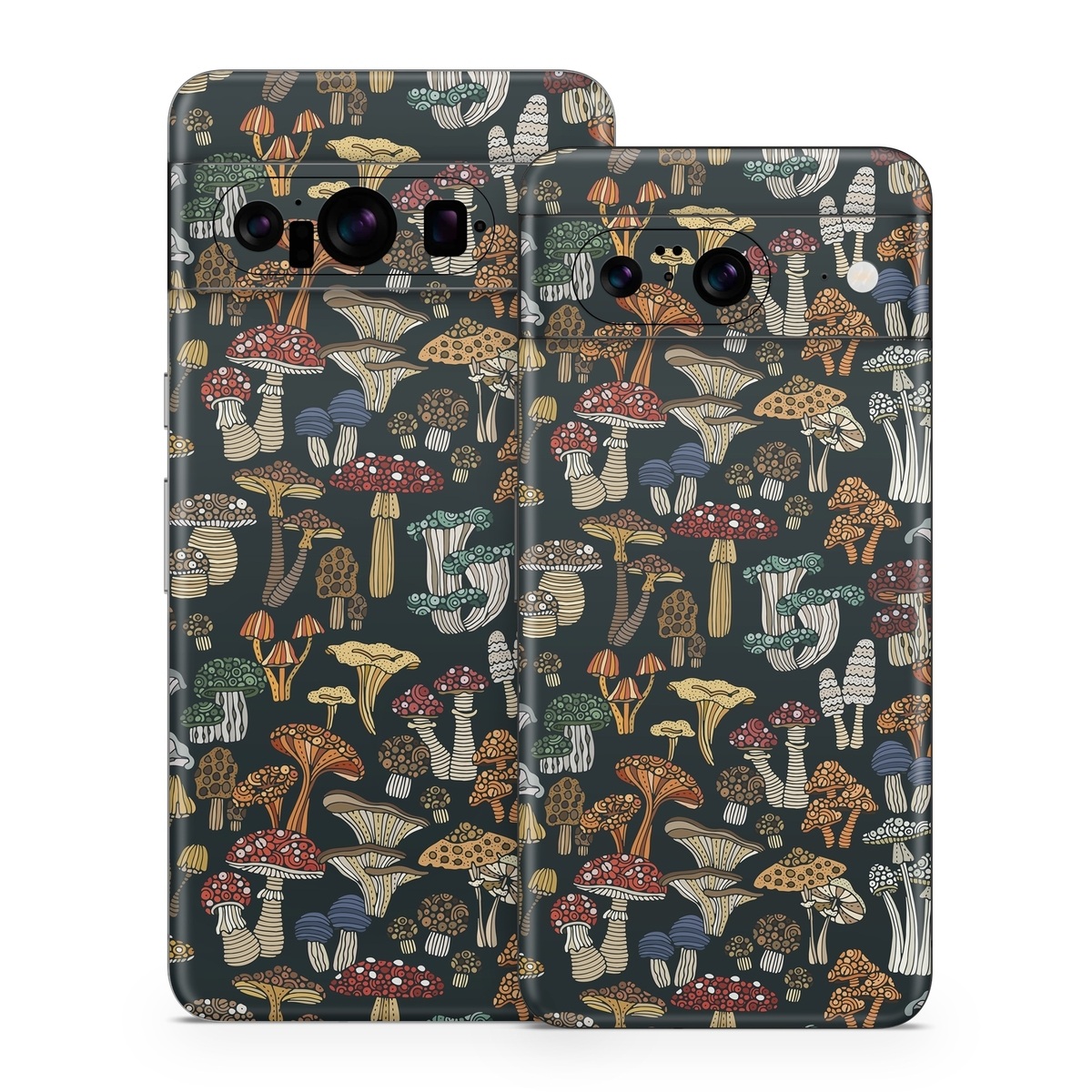 Google Pixel 8 Series Skin design of Brown, Textile, Sleeve, Art, Font, Pattern, Collage, Painting, Illustration, Event, with black, white, blue, red, yellow, orange colors