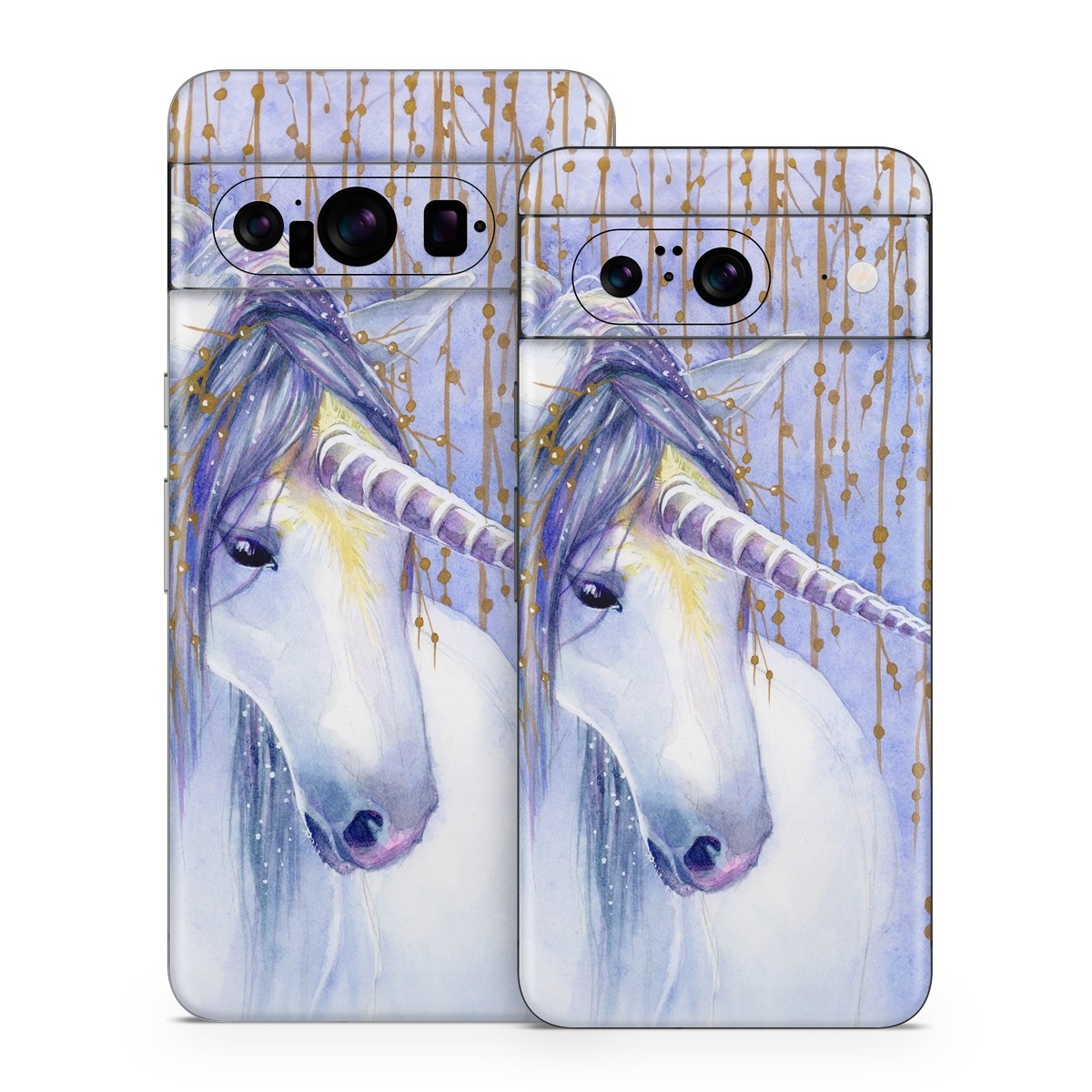 Google Pixel 8 Series Skin design of Horse, Eyelash, Painting, Working animal, Line, Art, Paint, Snout, Pack animal, Illustration, with white, purple, brown, yellow colors