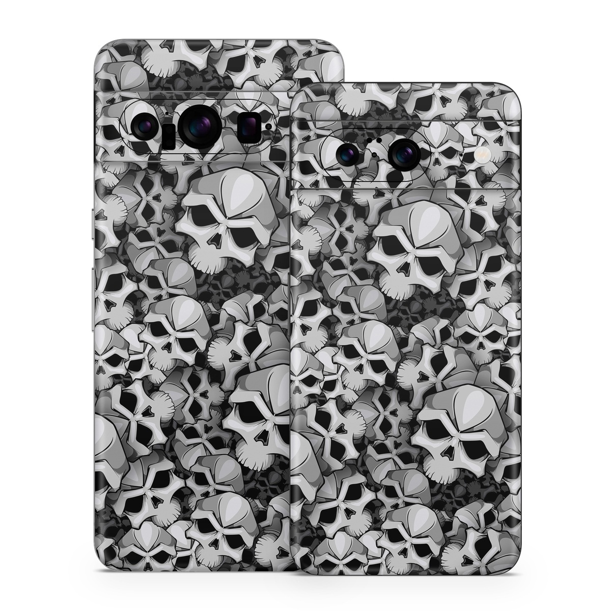 Google Pixel 8 Series Skin design of Pattern, Black-and-white, Monochrome, Ball, Football, Monochrome photography, Design, Font, Stock photography, Photography, with gray, black colors