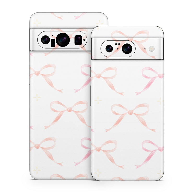 Google Pixel 8 Series Skin design of Textile, Rectangle, Pink, Motif, Font, Magenta, Symmetry, Pattern, Art, Peach, with white, pink, orange colors