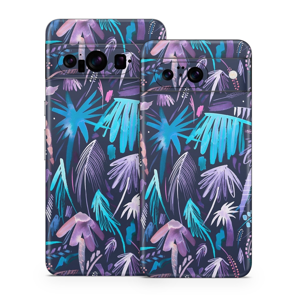Google Pixel 8 Series Skin design of Purple, Blue, Graffiti, Pattern, Psychedelic art, Art, Violet, Lilac, Design, Electric blue, with blue, purple, black, white, pink colors