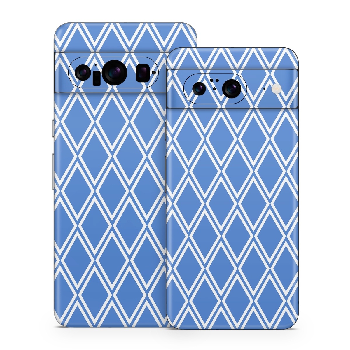 Google Pixel 8 Series Skin design of Azure, Font, Aqua, Material property, Symmetry, Parallel, Rectangle, Electric blue, Circle, Pattern, with blue, white colors