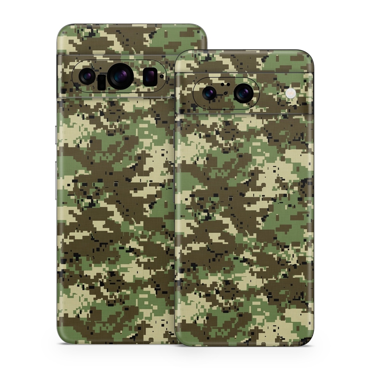 Google Pixel 8 Series Skin design of Military camouflage, Pattern, Camouflage, Green, Uniform, Clothing, Design, Military uniform, with black, gray, green colors