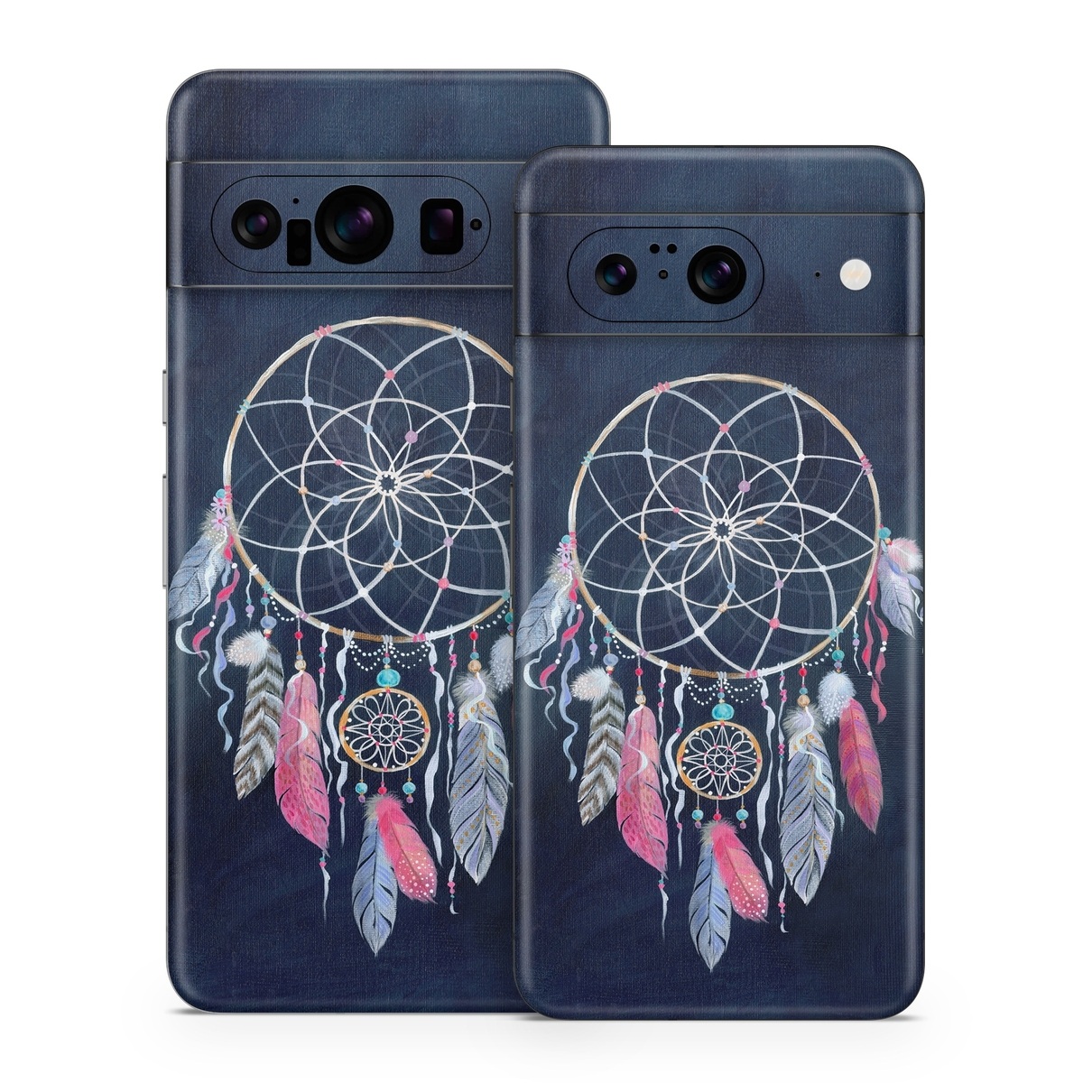 Google Pixel 8 Series Skin design of Fashion accessory, Jewellery, Textile, Illustration, Turquoise, Art, Still life photography, with blue, white, pink, yellow, orange, blue colors