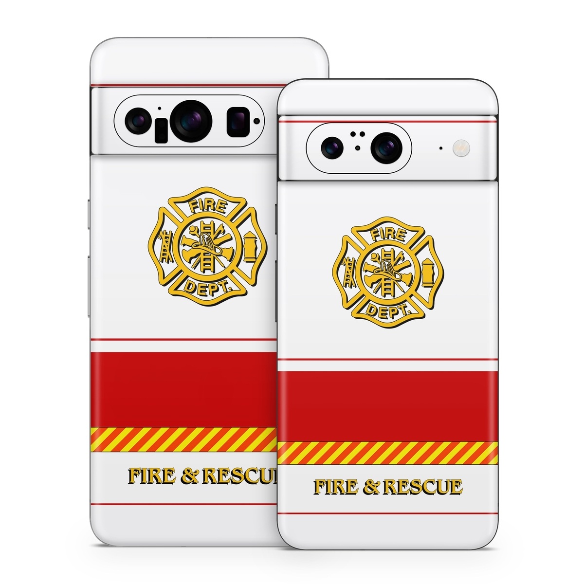 Google Pixel 8 Series Skin design of Military rank, Flag, with white, red, yellow colors