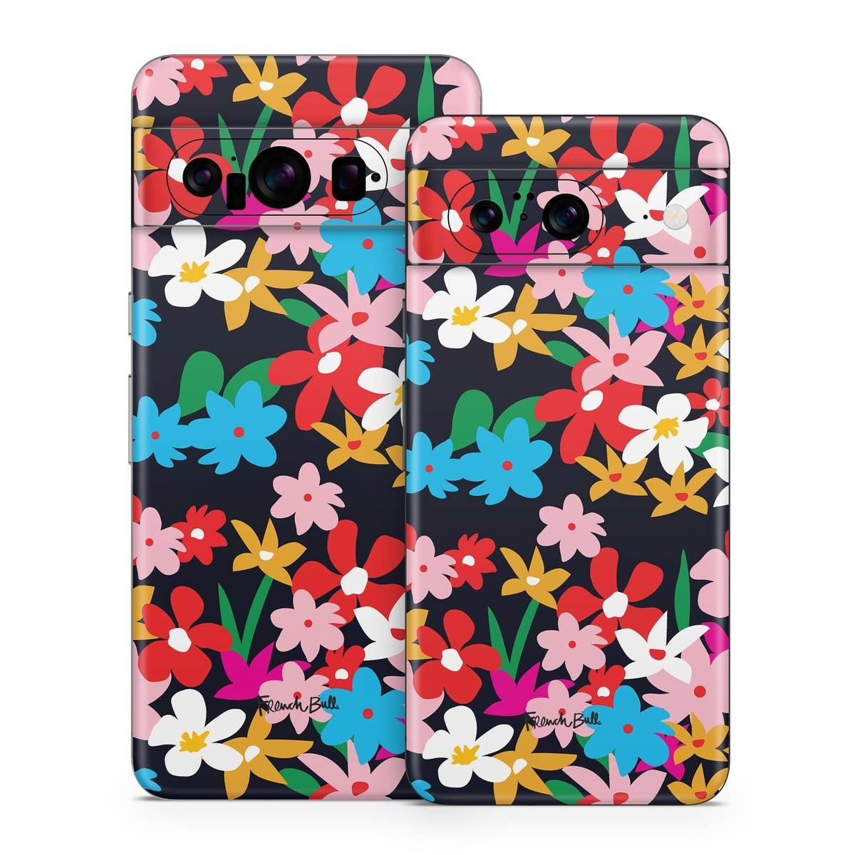 Google Pixel 8 Series Skin design of Colorfulness, Pattern, Art, Magenta, Rectangle, Event, Petal, Electric blue, Visual arts, with black, red, pink, white, blue, orange, green colors