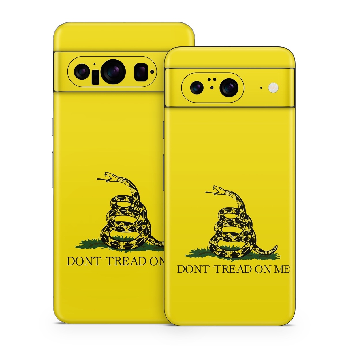 Google Pixel 8 Series Skin design of Yellow, Font, Logo, Graphics, Illustration, with orange, black, green colors