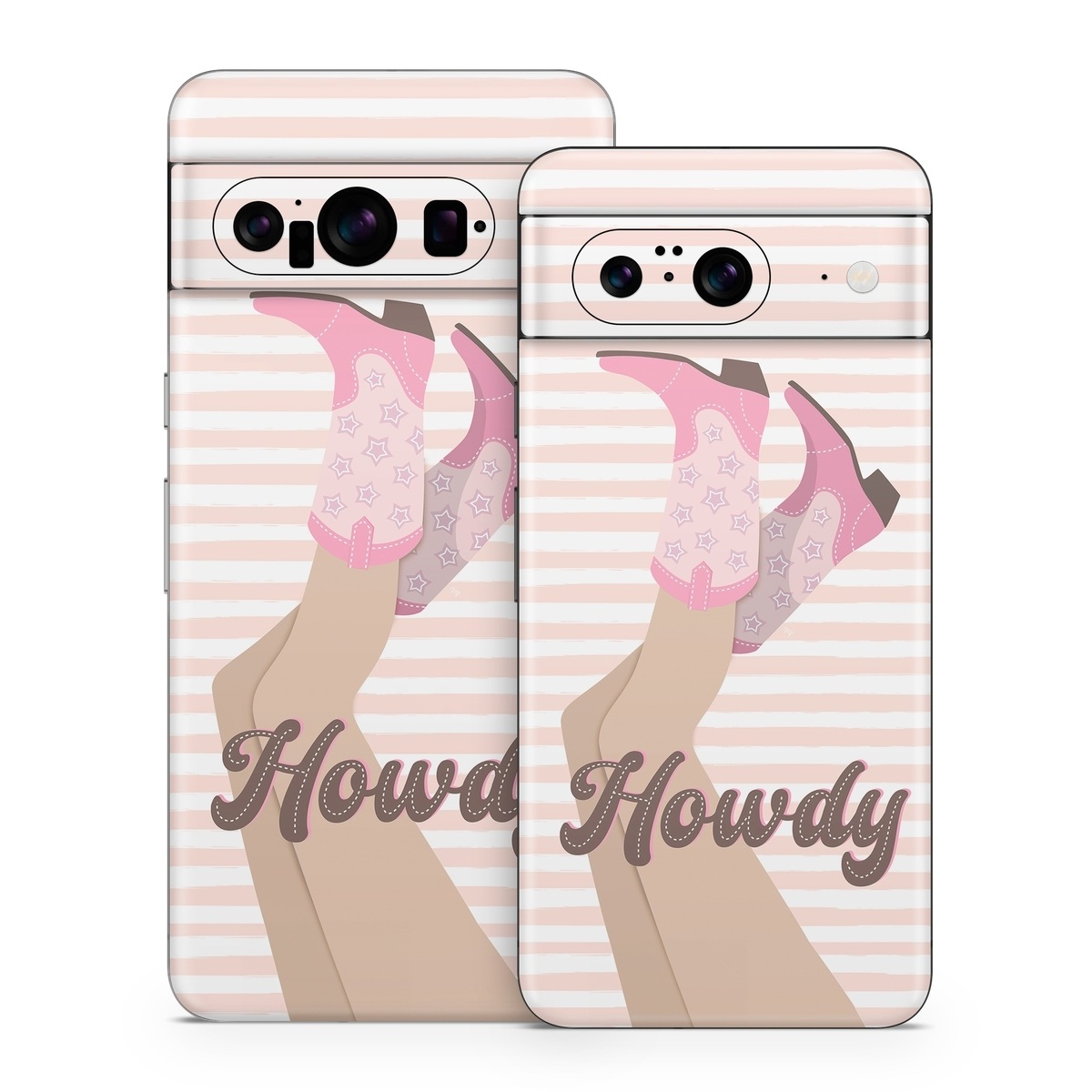 Google Pixel 8 Series Skin design of Hand, Glove, Sleeve, Gesture, Font, Finger, Pink, Material property, Waist, Thumb, with pink, white, brown colors