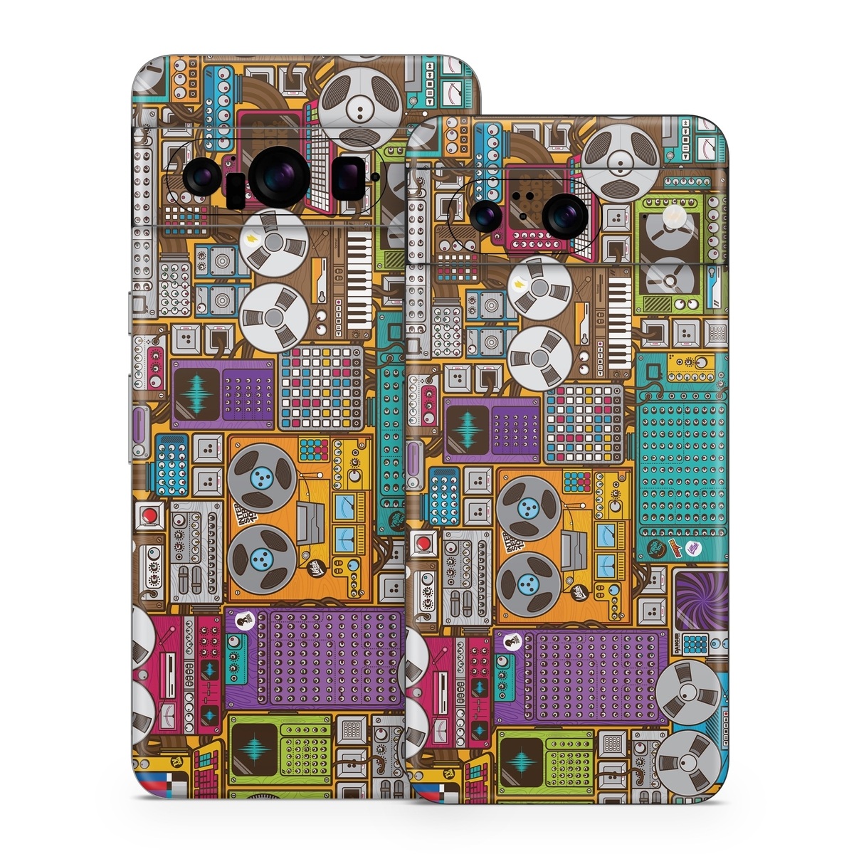 Google Pixel 8 Series Skin design of Games, Pc game, Design, Pattern, Screenshot, Art, with gray, black, red, green, blue, purple colors