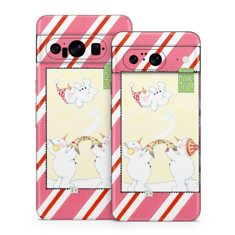 Google Pixel 8 Series Skin design of White, Textile, Creative arts, Art, Rectangle, Pattern, Happy, Font, Illustration, Design, with white, black, yellow, red, pink, green, orange colors