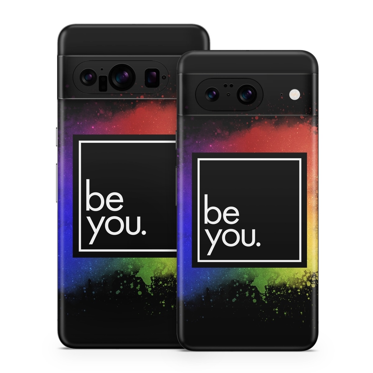 Google Pixel 8 Series Skin design of Text, Font, Sky, Graphic design, Line, Illustration, Logo, Graphics, Night, Space, with black, white, blue, purple, green, yellow, orange, red colors