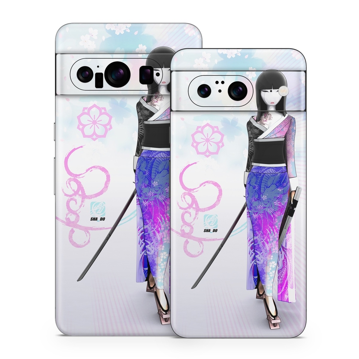Google Pixel 8 Series Skin design of Clothing, Fashion illustration, Fashion model, Pink, Fashion, Purple, Fashion design, Dress, Barbie, Illustration, with white, pink, purple, black, blue colors