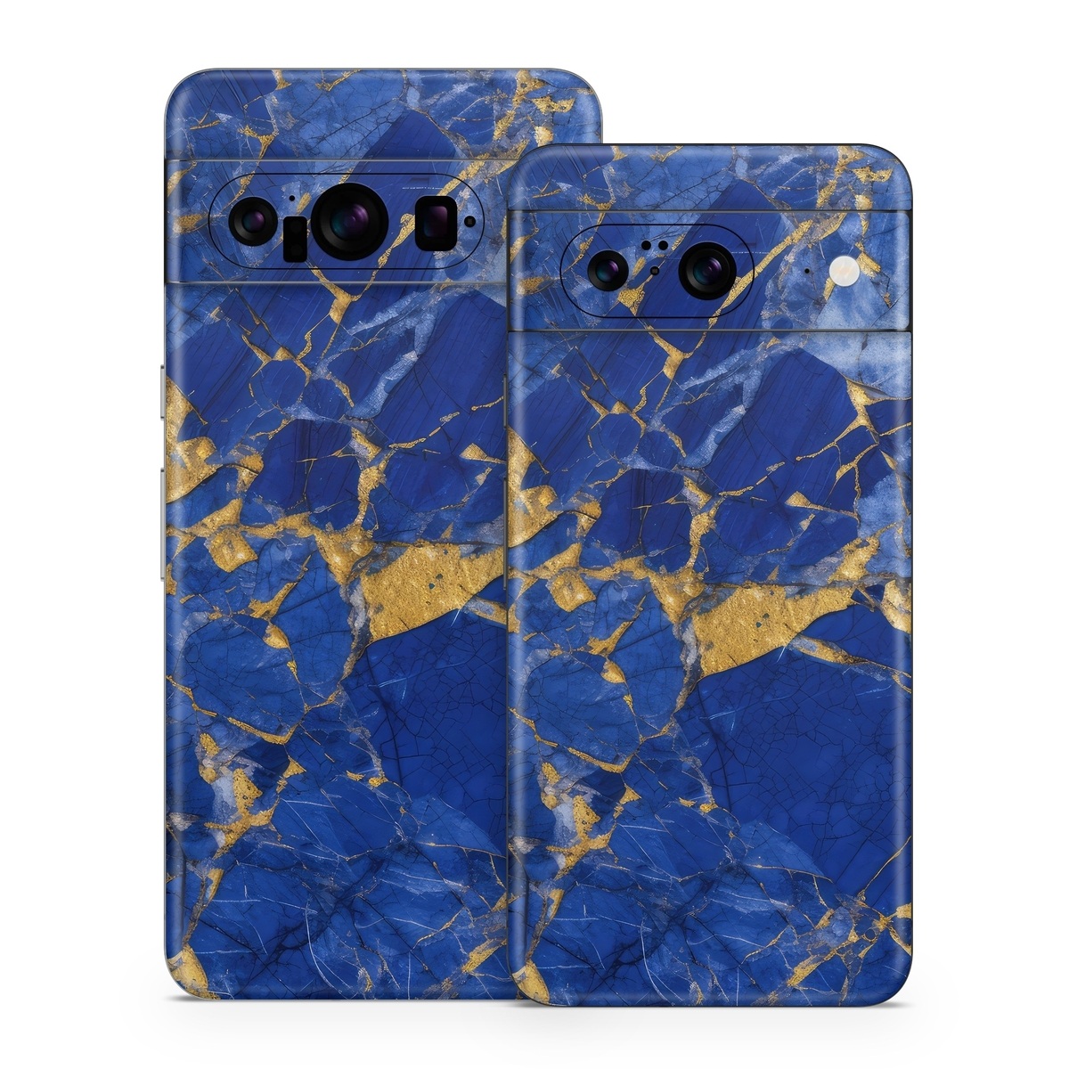 Google Pixel 8 Series Skin design of Liquid, Blue, Azure, Fluid, Pattern, Electric blue, Tints and shades, Transparent material, Water, Symmetry, with blue, yellow, brown, orange colors