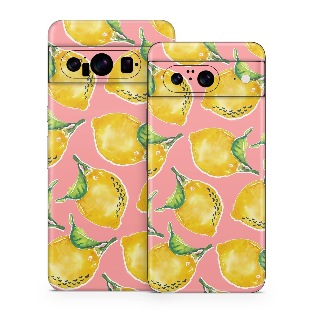 Google Pixel 8 Series Skin design of Yellow, Plant, with yellow, green, pink colors