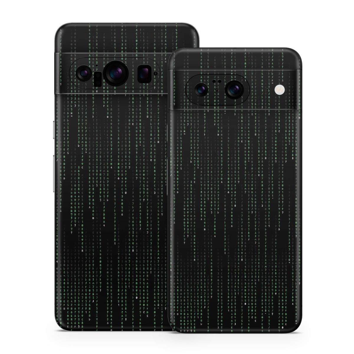 Google Pixel 8 Series Skin design of Green, Black, Pattern, Symmetry, with black colors
