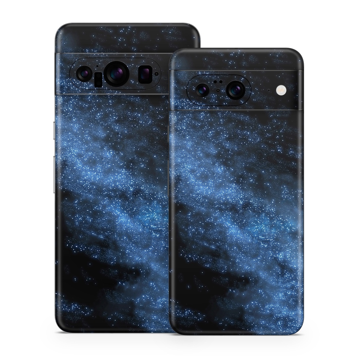 Google Pixel 8 Series Skin design of Sky, Atmosphere, Black, Blue, Outer space, Atmospheric phenomenon, Astronomical object, Darkness, Universe, Space, with black, blue colors