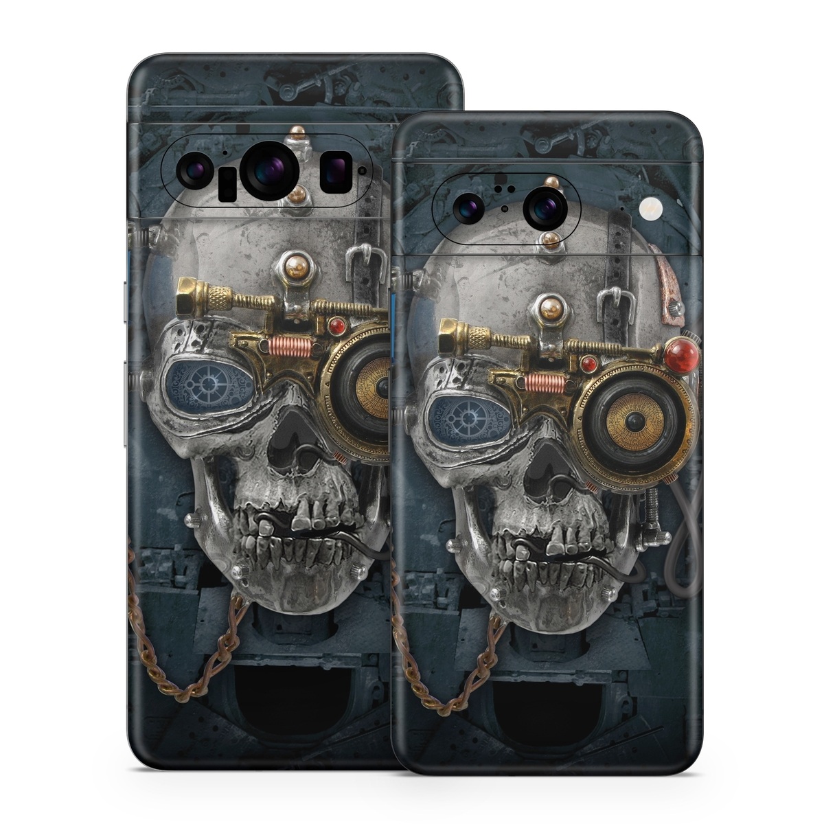 Google Pixel 8 Series Skin design of Engine, Auto part, Still life photography, Personal protective equipment, Illustration, Automotive engine part, Art, with black, gray, red, green colors