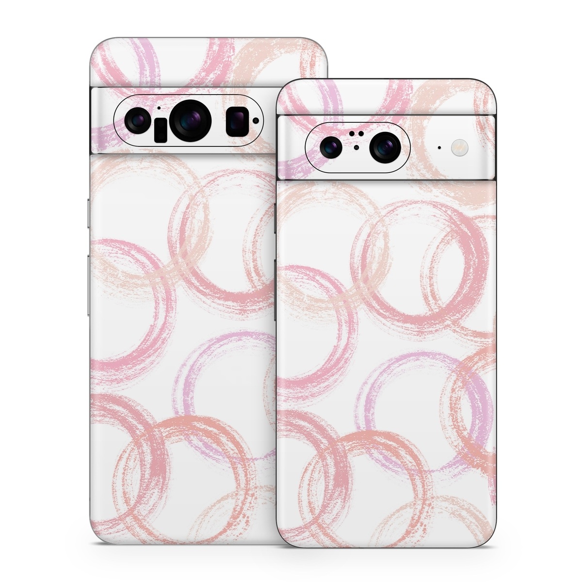 Google Pixel 8 Series Skin design of Purple, Textile, Pink, Motif, Violet, Material property, Magenta, Art, Circle, Font, with pink, white colors