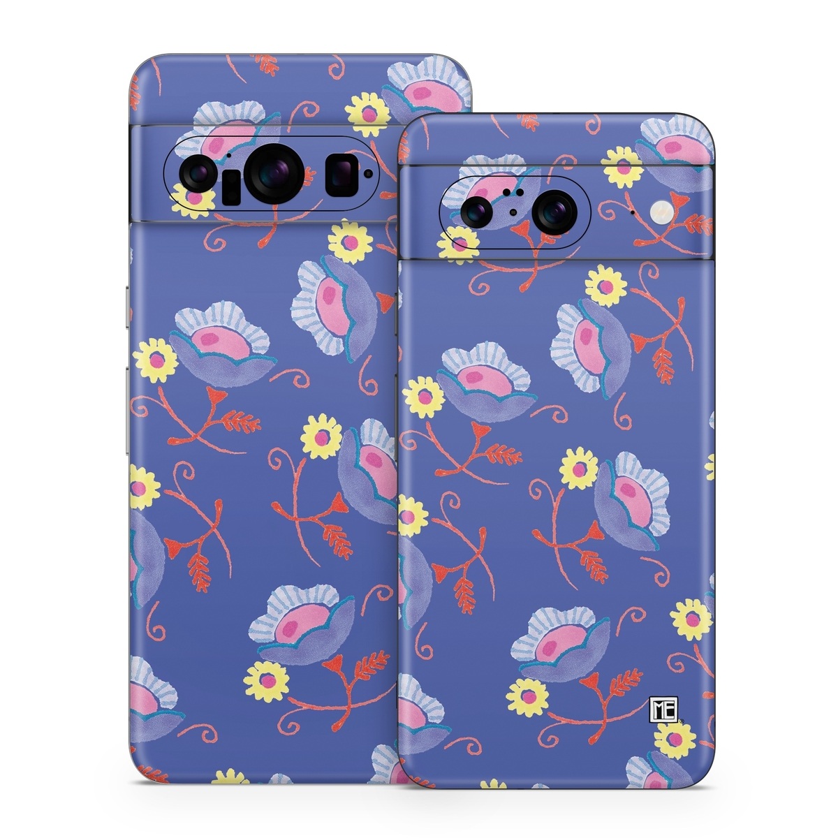 Google Pixel 8 Series Skin design of Azure, Textile, Rectangle, Art, Aqua, Painting, Pattern, Electric blue, Font, Visual arts, with purple, red, yellow, pink colors