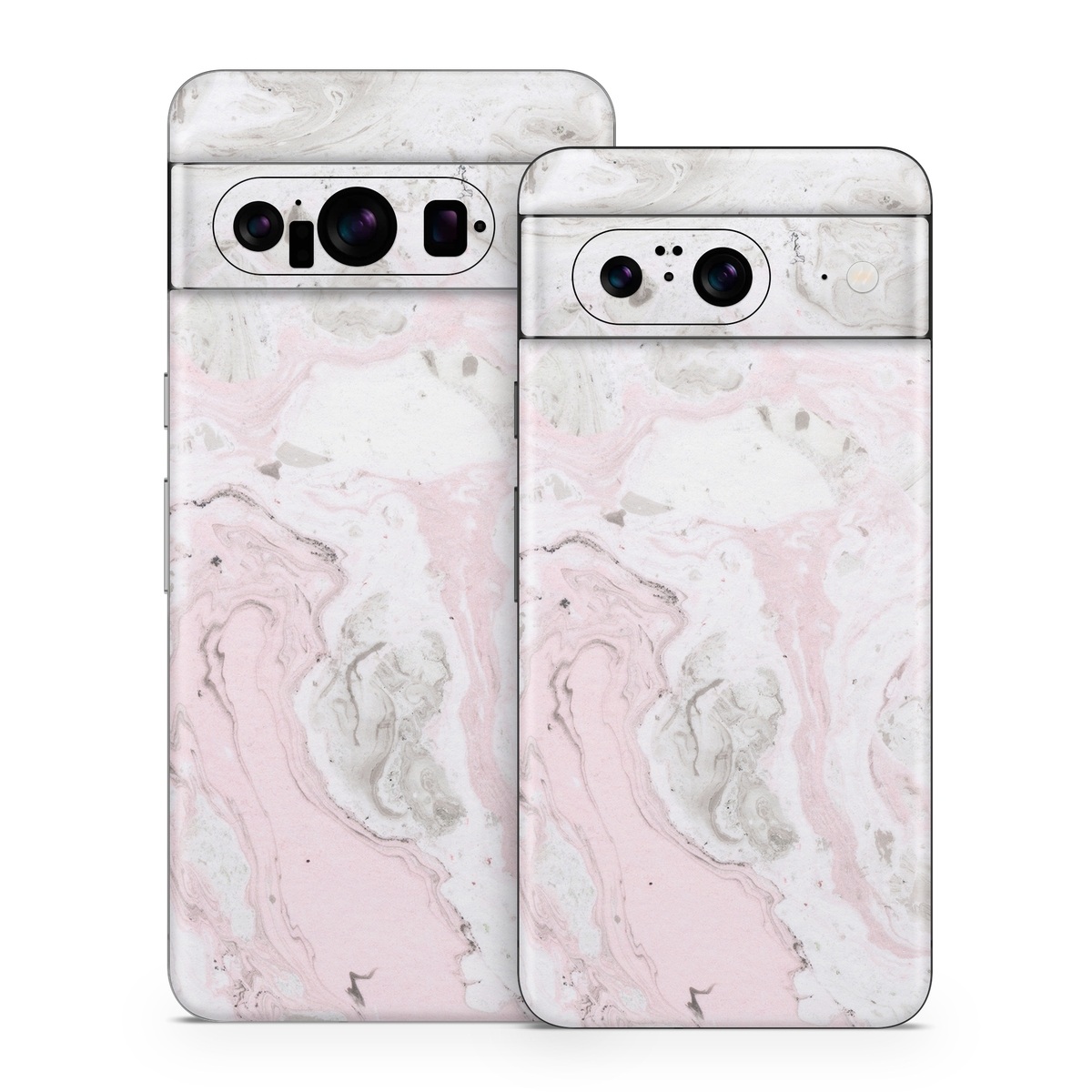 Google Pixel 8 Series Skin design of White, Pink, Pattern, Illustration, with pink, gray, white colors
