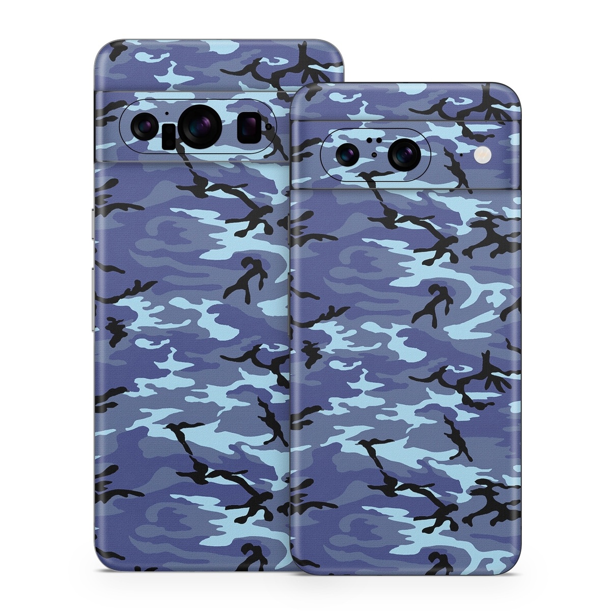 Google Pixel 8 Series Skin design of Military camouflage, Pattern, Blue, Aqua, Teal, Design, Camouflage, Textile, Uniform, with blue, black, gray, purple colors