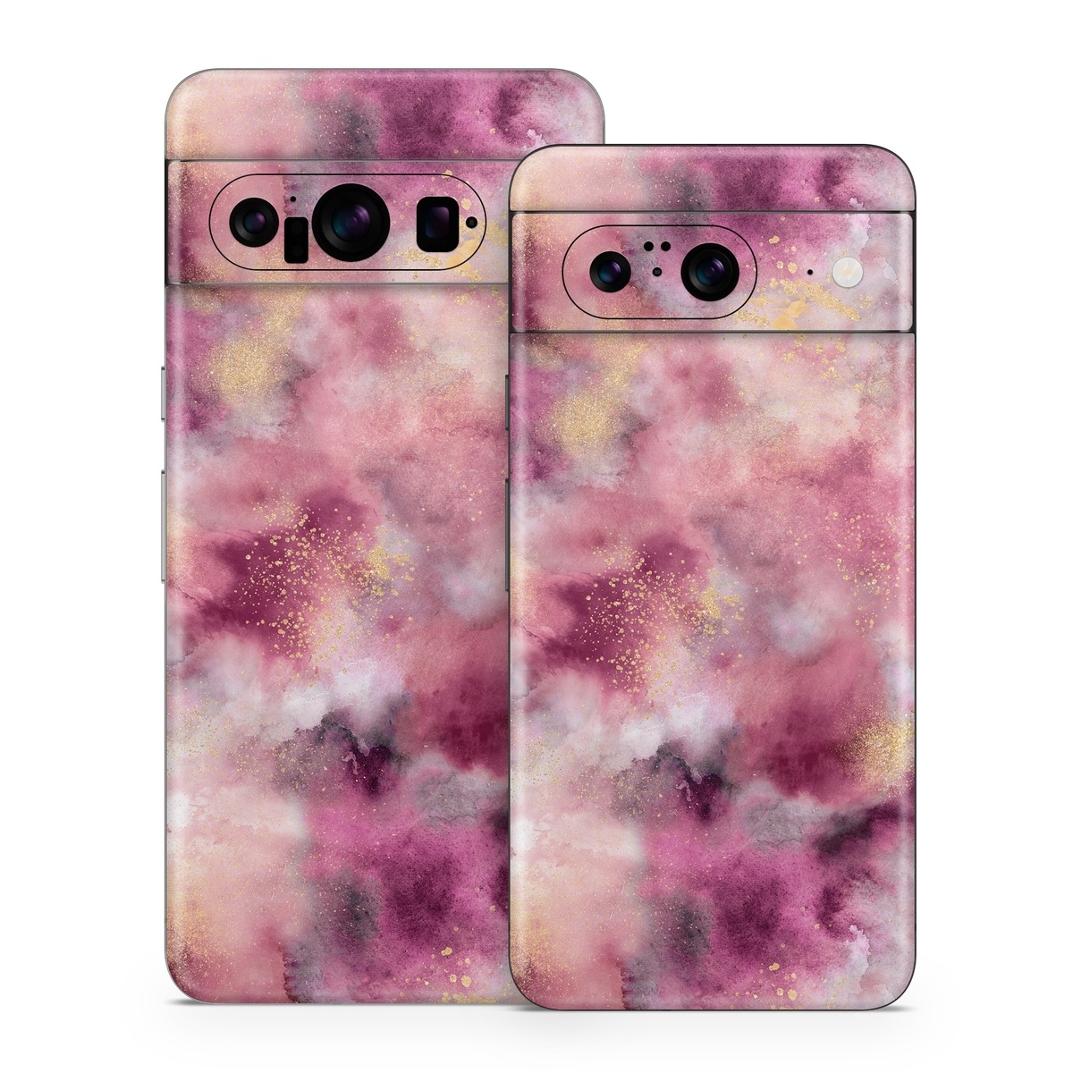 Google Pixel 8 Series Skin design of Purple, Pink, Magenta, Pattern, Plant, Art, Flower, Peach, Event, Petal, with white, black, red, purple, yellow, pink colors