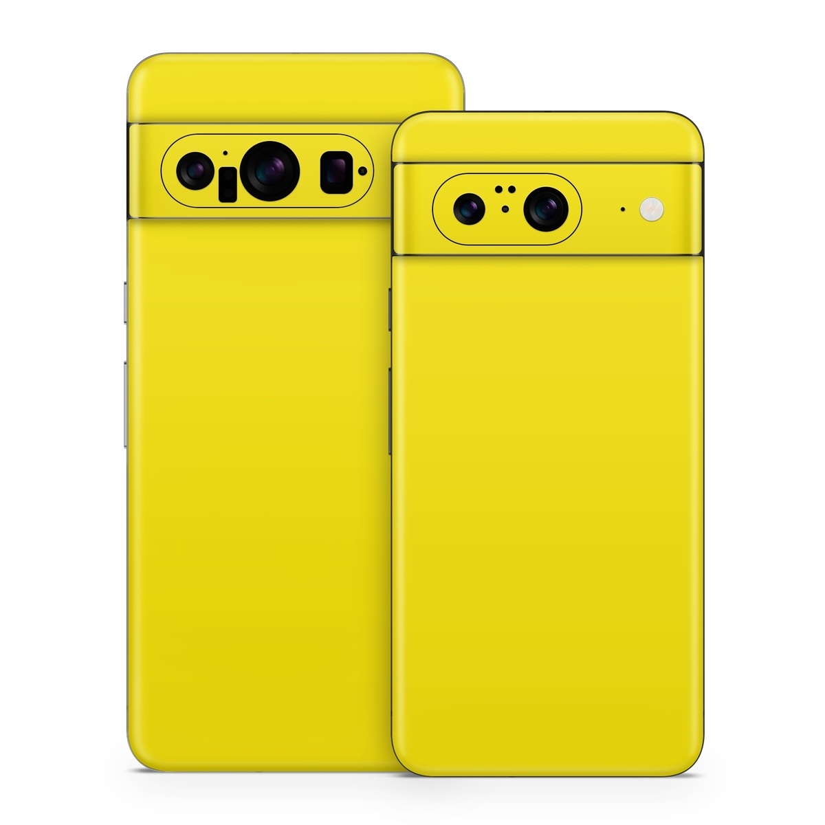Google Pixel 8 Series Skin design of Green, Yellow, Orange, Text, Font, with yellow colors
